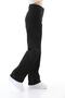 Girl's Cargo Pocket Detailed High Waist Wide Leg Black Jeans