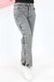 Girl's Wide Leg Denim Jeans with Side Snap Buttons - 3