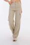 Girl's Wide Leg High Waist Beige Trousers - 4