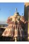 Vintage Birthday Dress with Pink Lace on White Antiallergic Cotton Fabric Top - 4