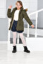 Girl's Removable Hooded Waterproof Down Coat - 2