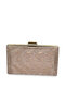 Rose Gold Color Laser Waterway Patterned Evening Dress Bag Evening Bag Wedding Engagement Henna Bag