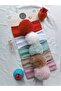 5-Piece Combination (Boxed) Handmade Baby Girl Rabbit Hair Pompom Bandana