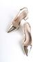 Duhra Gold Mirror (8CM) Heeled Daily Use Shoes - 4