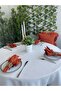İnci 6 Pieces Seamless Fabric Napkin Velvet Textured Tile Cinnamon Napkin - 4