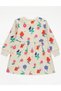 Cream Floral Patterned Dress - 2
