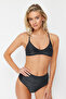 Black Bralet Glitter Bikini Top TBESS24BU00106 - 3