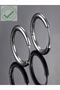 316l Stainless Tarnish Resistant Surgical Steel 10mm Unisex Hoop Earring (SILVER COLOR)