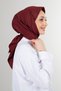 Bordo Twill Eşarp - 7