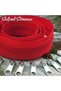 Red Color 10 Meters Zipper 20 Pieces Nickel Head