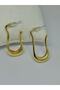 Drop Model Oval Design Women's Earrings - 3
