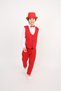 Boy's Suit Hat Vest Shirt Pantalon Bow Tie Red Costume Performance Outfit - 4