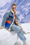 Women's Plush Detailed Denim Coat - 2