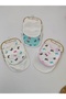 Baby Bib with Snap Fasteners Baby Drool Bib Mouth Wipe Baby Bib Set of 6 - 2