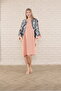 women's short sleeve midi length tunic dress - 4