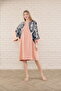 women's short sleeve midi length tunic dress - 2