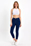 Nancy Skinny Jeans Dark Blue Fitting Lycra High Waist Jean - 3