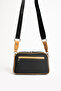 Women's Black 5 Compartment Shoulder and Crossbody Bag - 7