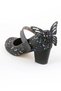Very Light, Very Comfortable Stoned Butterfly Detailed Girl's Heeled Shoes