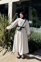 Organic Linen Drawstring Dress I BIHEM - 3