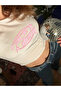 Women's Pink Rare Etem Printed Short Sleeve Crop