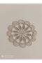 6 Pieces Floral Patterned Dream Tulle Embroidered Coffee Side Serving Napkin & Coaster - 4