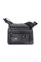 Women's Multi-Compartment Washed Leather Crossbody Bag - 2