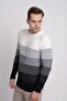 Striped Color Block Knitwear Sweater - 3