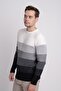 Striped Color Block Knitwear Sweater - 2