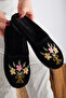 Women's Tile House Slippers Winter Indoor Soft Comfortable Slippers Embroidered Dowry Bundle Slippers