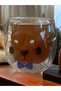 380 ml Heat Resistant Glass Mug - Double Glass, Teddy Bear and Heat Insulated - 4