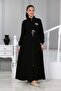 Girl's Tunnel Belted Cap & Abaya with Elastic Sleeves - 3