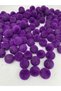18mm Purple Color Velvet Beads Jewelry Making, Bag Beads (100gr,~28 Pieces) - 2