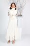 Young Girl Long Length Chiffon Hijab Dress - 3