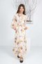 Girl's Neck-Lined Patterned Non-Showing Dress