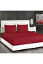 Cotton Satin 180x200 Double Striped Elastic Sheet Set - 2