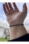 Morse Alphabet Hematite Stone Bracelet Natural Stone Gift Box - 6
