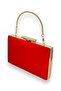 Red Color Satin Handle Crystal Stone Evening Dress Bag Evening Bag Henna Bridal Graduation Bag - 2
