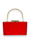 Red Color Satin Handle Crystal Stone Evening Dress Bag Evening Bag Henna Bridal Graduation Bag