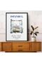 Single Framed Painting Watercolor Series Istanbul Poster Painting Tk/445