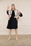 women's short sleeve midi length tunic dress - 7