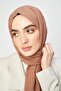 شال قطن كراس من فرو المنك الداكن