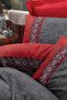 Folk Art Double Duvet Cover Set Ardil Red - 2