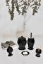 Black Foam Patterned Bathroom Set of 5