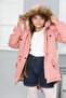 Girl's Removable Hooded Waterproof Down Coat - 7