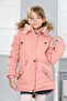 Girl's Removable Hooded Waterproof Down Coat - 5