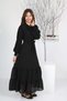 Girl's Chiffon Fabric Lined Long Length Hijab Dress - 5