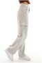 Girls' Cargo Pocket High Waist Wide Leg Jeans Jeans