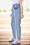Girl Child Balloon Fit Jean Denim Trousers - 4
