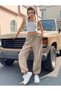 Sweatpants Bottom Clothing Sports Sweatpants with Ribbed Waist and Elastic Legs